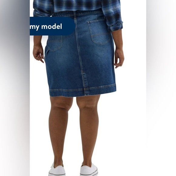 Lee® Women's Plus Mid Rise Heritage Skirt - Picture 3 of 13